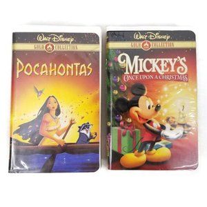 Disney Pocahontas Mickeys Once Upon Christmas VHS